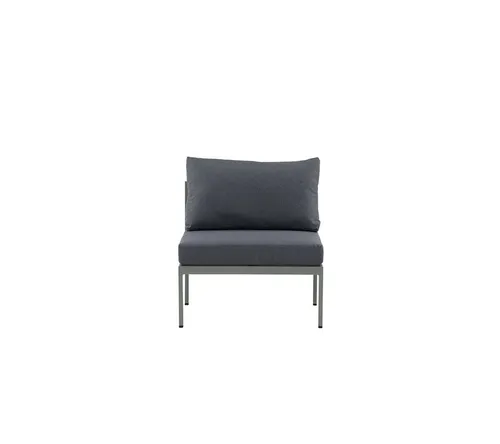ebuy24 Gartenlounge-Set Copacabana - Flexibles Mittelsegment in Khaki - Garten-Lounge-Set mit modernem, modularen Design und robustem Metallrahmen. Ideal zum Entspannen und für gesellige Runden, passt perfekt zu anderen Modulen der Serie.