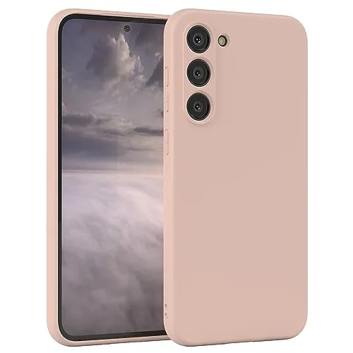 EAZY CASE - Silikonhülle für Samsung Galaxy S23 Plus Hülle Silikon Case Rosa weich stoßfeste Handyhülle Galaxy S23+ Schutzhülle mit Kameraschutz Dünn Premium Schutz Cover TPU Bumper Altrosa Pastell