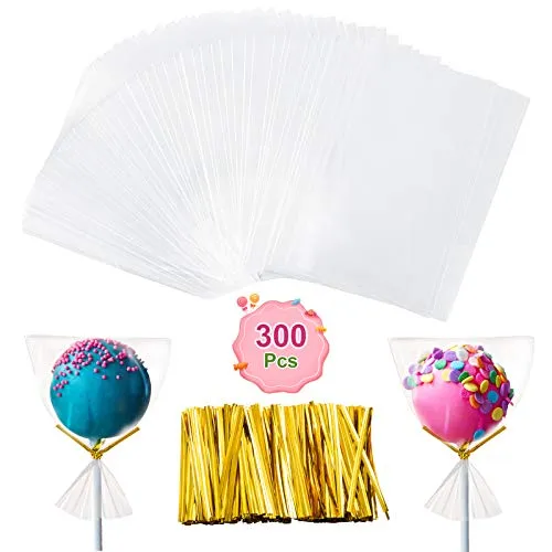 GWHOLE 300 Stück Cellophantüten Klein 7 x 10 cm OPP Zellophantüten Transparent Tüten Geschenktüten Klarsicht für Gebäcke Süßigkeiten