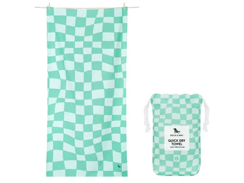 Dock & Bay LTD c/o Strandtuch Beach Towel L Check Mate 160x90cm, Polyester (TOWLB-DES-LG-CHECKMT)