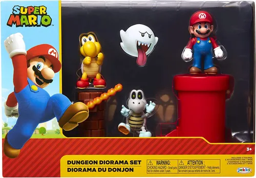 Jakks Pacific Dungeon Diorama Set, 6 cm Super Mario Neu & OVP