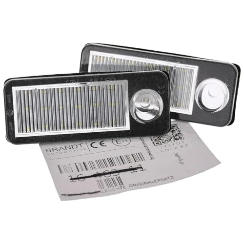 BRANDT AUTOMOTIVE Kennzeichenleuchten LED kompatibel mit Audi A6 C5 allroad 00-05 A6 C5 Avant 4B 97-05 RS6 C5 Avant 4B 03-05 S6 C5 Avant 4B 99-05