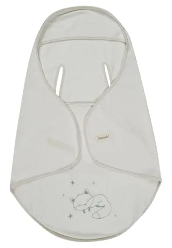 Sterntaler Einschlagdecke Fuchs Filou 80x90cm - kuschelige Microfleece-Decke für Babyschalen - Kuschelige Einschlagdecke Fuchs Filou in lichtgrau – ideal für Neugeborene. Mit praktischen Gurtschlitzen und Klettverschluss für sicheren Halt. Perfekt für unterwegs und sorgt für wohlige Wärme und Komfort.