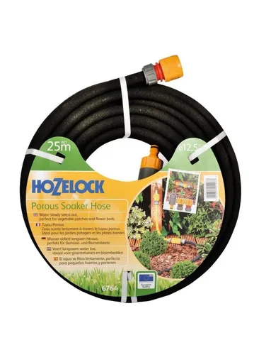 HOZELOCK - 25 m poröser Schlauch - Gartenschlauch für sparsame Bewässerung, ideal für eine gleichmäßige und effiziente Pflanzenbewässerung im Garten.