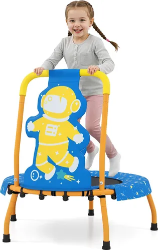 COSTWAY 71 cm Kindertrampolin mit Griff
