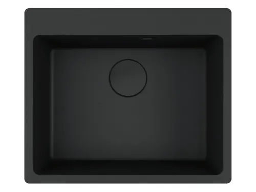 Franke Maris MRG 610-54 A Black Matt - Elegante Granitspüle - Küchenspülen & Spülbecken, ohne Abtropffläche, aus hochwertigem Granit für eine moderne und langlebige Küchenausstattung.
