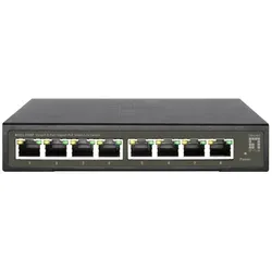 Level One GES-2108P 8-Port Gigabit PoE Switch - Sonstiges Serverzubehör: Leistungsstarker 8-Port Gigabit Switch mit PoE+ Unterstützung und 112,8W Gesamtleistung für einfache Installation und effiziente Energieversorgung Ihrer Netzwerkgeräte.