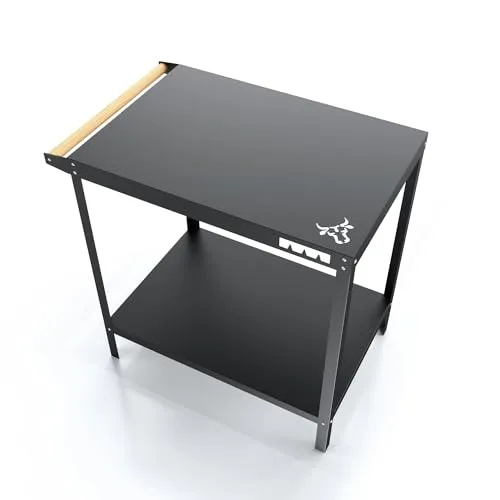 tuning-art GTB | Grilltisch | Beistelltisch | Outdoor | BBQ Servierwagen | 50 x 72 cm