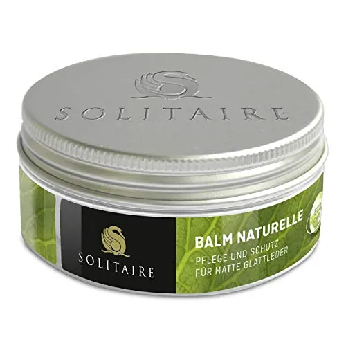 Solitaire Unisex Eco Care BALM NATURELLE 75 ml farbloses Balsam zur Pflege für Schuhe, Taschen und Kleidung aus Leder Schuhcreme & Pflegeprodukte, 75.00 ml