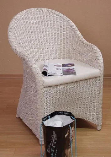 Home affaire Rattanstuhl Lukas weiß von Home Affaire