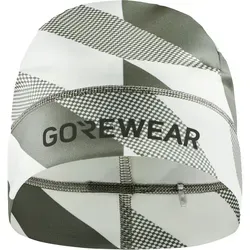 GOREWEAR Essence Light Mütze, White/Lab Gray, ONE - Mütze für Damen und Herren, ideal zum Warmhalten bei kühlen Temperaturen. Atmungsaktives Stretchmaterial aus recyceltem Material, perfekt für den Einsatz unter dem Helm.