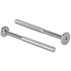 Prima-Online Schraube Flachkopfschrauben Möbelschrauben Möbelverbinder M6 ISK 4mm Typ KF 75 mm