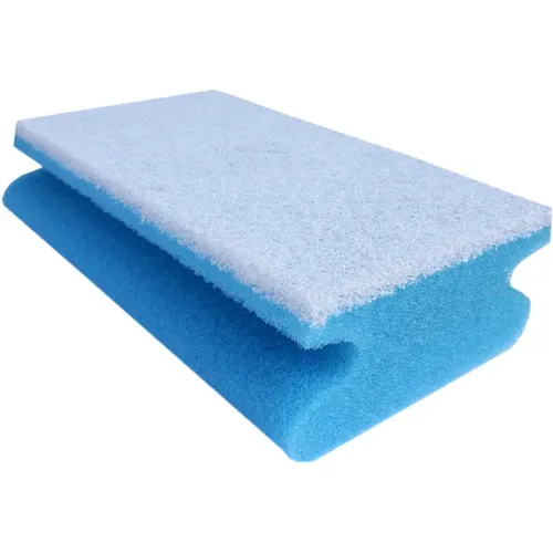 Vliesschwamm Sito Topfreiniger extra groß blau-weiß 15x9x4,5 cm, großer Reinigungsschwamm vielseitig einsetzbar 5000062