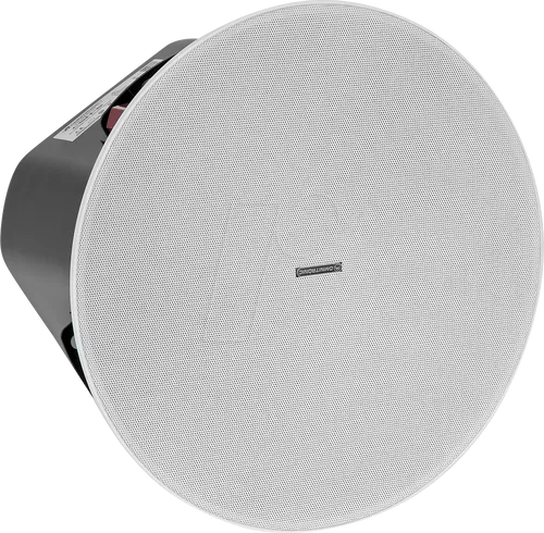 OMNI 80710358 - 2-Wege-ELA-Einbaulautsprecher, 80 W RMS - ELA-Technik Lautsprecher mit 2-Wege-System, ideal für Innenbeschallung, einfache Montage und flexibles Leistungsmanagement durch 100-V-Trafo.