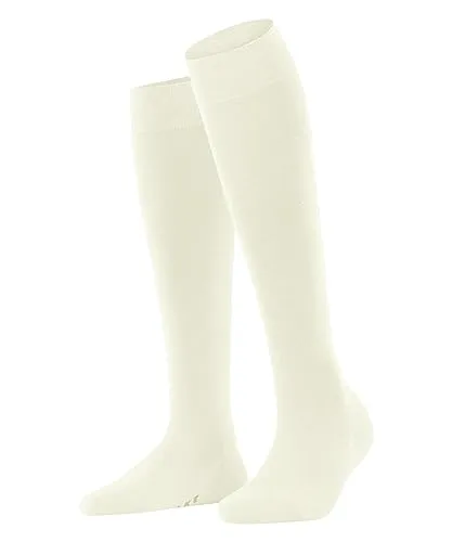 FALKE Damen Kniestrümpfe Softmerino W Kh Wolle Baumwolle lang einfarbig 1 Paar, Weiß Off-White 2040, 41-42