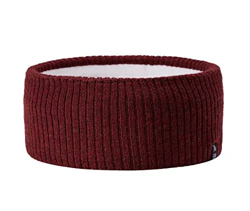 Enter the Complex® Stirnband aus 100% Merino Wolle – Winter Kopfband für Damen und Herren, Unisex, Maroon - Weiches und stylisches Stirnband aus 100% Merino Wolle. Ideal für Radfahrer und Motorradfahrer, bietet es Komfort und Schutz gegen Wind. Hergestellt in Italien mit geprüfter Qualität.