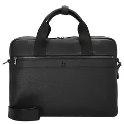 Hugo Quantic Aktentasche schwarz 50547428-001 - Elegante Businesstasche aus hochwertigem Lederimitat, passend für Laptops bis 15″ und ideal für stilbewusste Profis.