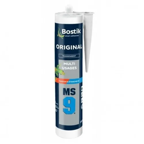 Bostik Dichtstoff MS9 grau Bostik 300ml Klebstoff Dauerhafte Elastizität 06.2025