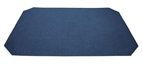 Haus und Deko Tischset Leinen Optik 35 x 50 cm Blau Platzset waschbar wasserabweisend beschichtet Untersetzer Platzsets Küche Esstisch Wohnzimmer Platzdeckchen pflegeleicht
