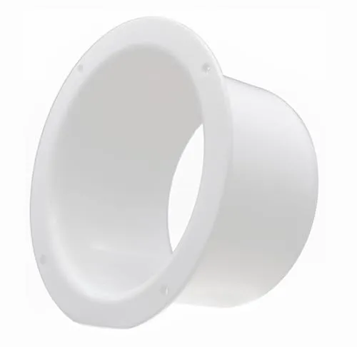 H&C VENT Wandflansch für Klima & Lüftungssystem (Ø 100mm, Ende/Start) - HVAC Wand Flansch, Rohrverbinder & Wandanschluss - Schlauch Adapter für Abluftschlauch, Lüftungsschlauch, Klimaanlage