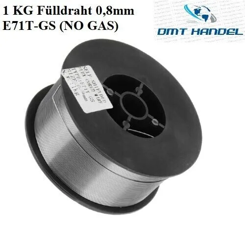 1KG Fülldraht 0,8mm SCHWEIßDRAHT MIG/MAG 1 Rolle - ohne Gas - E71T-GS FLUX CORE
