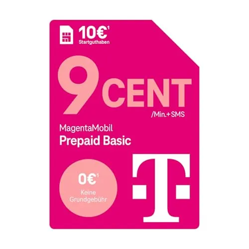 Produktbild Telekom MagentaMobil Prepaid Basic SIM-Karte mit 10 € Guthaben