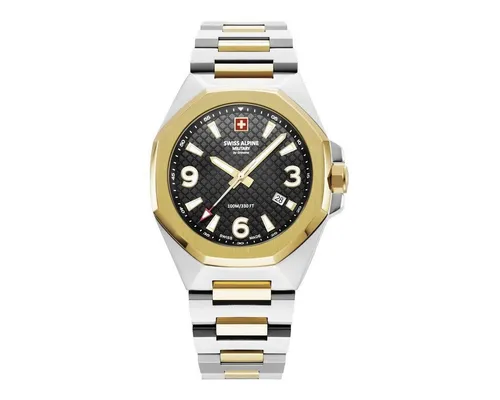 Swiss Alpine Military Herren Analog Uhr mit Edelstahlarmband - Armbanduhren für Herren mit Schweizer Quarzwerk, stilvolles Design und wasserdicht bis 10 bar, ideal zum Schwimmen und Schnorcheln.