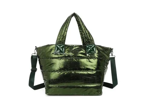 ITALYSHOP24 Schultertasche Damen XXL Tasche Shopper Strandtasche Hobo Bag Nylon Urlaub Handgepäck, als Handtasche, Umhängetasche, Reisetasche, Weekender