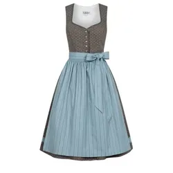Nübler Trachtenkleid Midi Dirndl Felicitas in Braun von Nübler 36