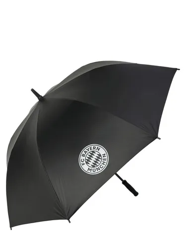 FC Bayern München Regenschirm Arena | Schwarz - Regenschirm für Sport-Fans, mit gedrucktem Logo des Rekordmeisters FC Bayern München. Ideal für alle Fans, die auch bei schlechtem Wetter ihre Treue zeigen wollen.