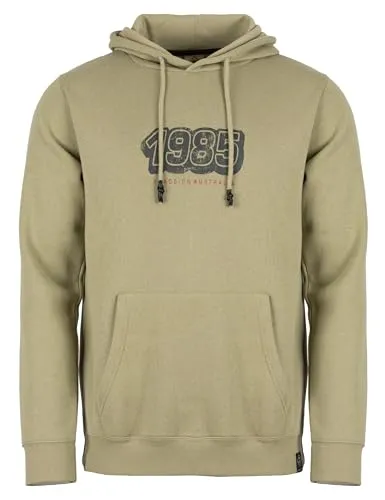ROADSIGN australia Herren Sweatshirt sportlicher Hoody mit Retro-Print für lässige Alltagsoutfits beige, XL