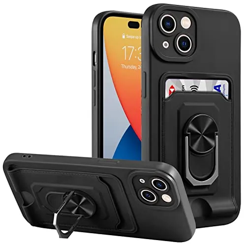 König Design Handyhülle kompatibel mit Apple iPhone 14 Pro Schutzcase Backcover Bumper Etuis Schwarz