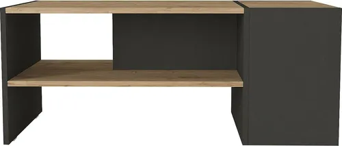 Vente-Unique Couchtisch Velkan, Anthrazit, Holz, Rechteckig, 110x45x60 cm