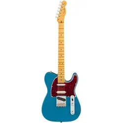 Fender Am Pro Clsc Tele SSS MN FLPB - E-Gitarre in Faded Lake Placid Blue, mit 22 Jumbo Bünden und hochwertigen Coastline Single-Coil Tonabnehmern; ideal für professionelle Musiker und anspruchsvolle Amateure.