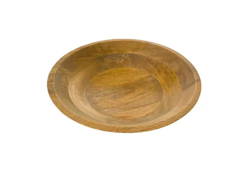Mangoholzschale 30 cm – Runde Dekoschale aus Holz - Elegante Mangoholzschale mit einem Durchmesser von 30 cm, ideal für die Präsentation von Obst oder als stilvolles Deko-Element in jedem Raum.