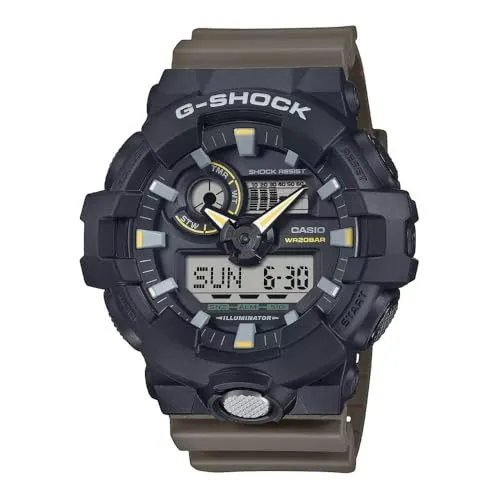 Casio Watch GA-710TU-1A3ER - Armbanduhr für Herren mit G-SHOCK-Funktionalität, wasserfest bis 10 bar, und vielseitigen Funktionen wie Weltzeit und Alarm – ideal für Abenteuer und Alltag.