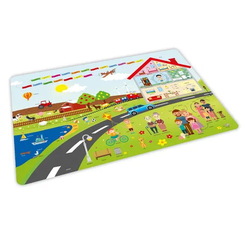 stabiles Vinyl Tischset - Englisch 2