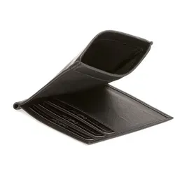 LEAS Dollar/Money Clip Geldscheinklammer extra dünn mit Schnapp-Kleingeldfach Echt-Leder, schwarz Special Edition