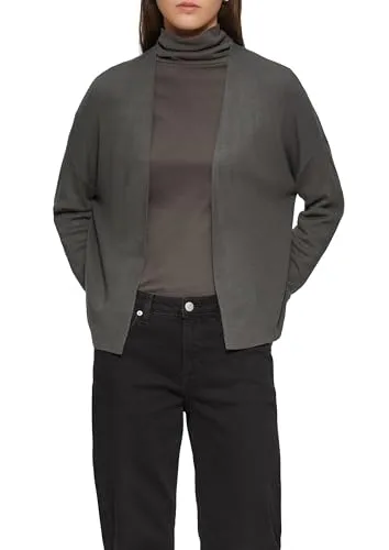 QS Offene Strickjacke aus Viskosemix