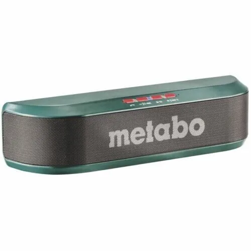 METABO Bluetooth-Lautsprecher - Robuster Bluetooth-Lautsprecher, ideal für Baustellen, mit kraftvollem Sound und langer Akkulaufzeit.
