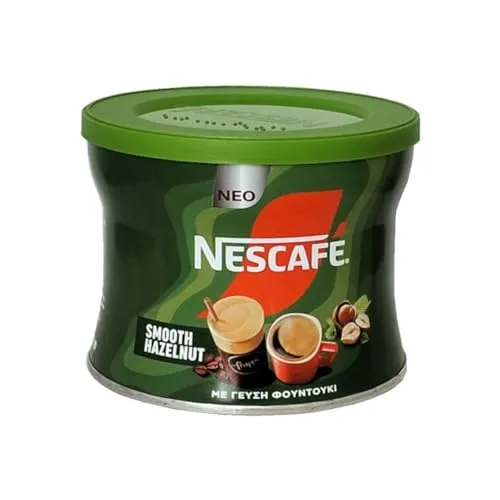 Nescafé Classic Instantkaffee SMOOTH HASELNUSS, heiß/kalt, griechischer Frappé – 1 x 100 g