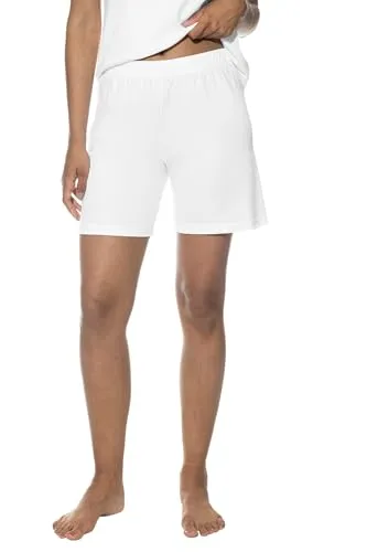 Mey Nachtwäsche Serie Malea Damen Yoga Pants Weiss S(38) - Genießen Sie höchsten Tragekomfort mit den Mey Yoga Pants aus 100% Bio-Baumwolle. Legere Passform und Komfortbund für entspannte Nächte. Waschbar bei 40°C und Trockner geeignet. Nachhaltige Qualität seit 1928.