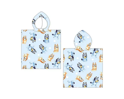 Bluey Poncho Bluey Poncho 50x115cm – Strandtuch für Kinder