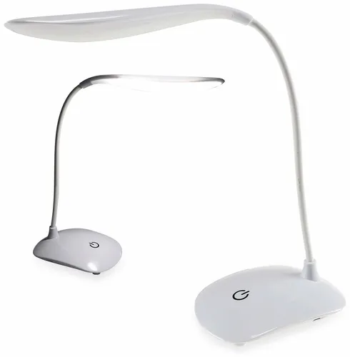 CHILITEC LED-Schreibtischleuchte 23107, Touch-Schalter & 6000K - Moderne Schreibtischlampe mit Touch-Schalter und 3 Helligkeitsstufen. Flexibel einstellbar durch Schwanenhals, ideal für individuelles Licht im Büro oder Zuhause.