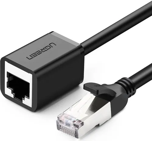 UGREEN 5m Ethernet Verlängerungskabel RJ45 Cat 6 F/TP - Praktisches 5m Ethernet Verlängerungskabel für Cat 6, ideal zur Verbindung von Geräten, wenn die Buchse zu weit entfernt ist. Robuste Stecker und langlebige PVC-Ummantelung sorgen für zuverlässige Leistung.