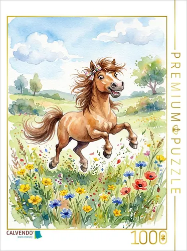 CALVENDO Puzzle Jumping Foal – 1000 Teile