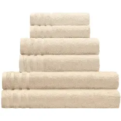 Kleine Wolke Frottier Gästetuch ROYAL Sandbeige 30x 50 cm in oliv von Kleine Wolke