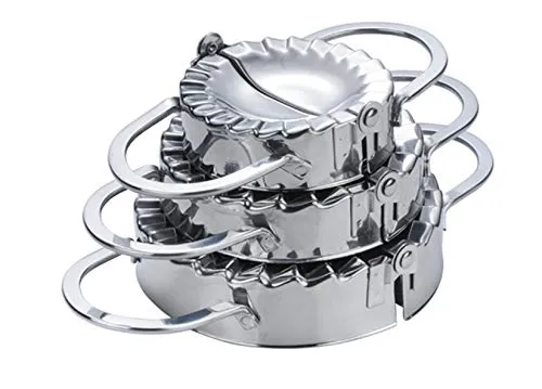FantasyDay Edelstahl Ravioli Ausstechformen 3er Set - Praktisches Set aus hochwertigen Ausstechformen für perfekte Ravioli, Knödel und Dumplings. Ergonomisches Design sorgt für einfachen Gebrauch und macht das Kochen zum Vergnügen.