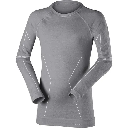 FALKE Unisex Kinder Baselayer-Shirt Wool-Tech K L/s - Sportliches Langarmshirt für Kinder, aus schnelltrocknendem Funktionsmaterial, ideal für kalte Wintertage. Atmungsaktiv und geruchshemmend für maximalen Komfort beim Sport.