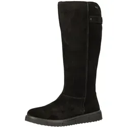 LEGERO Stiefel Veloursleder Damen Gr. 37 schwarz - Wanderschuhe mit wintertauglichem Warmfutter und GoreTex für wind- und wasserabweisenden Schutz, ideal für kalte Tage.